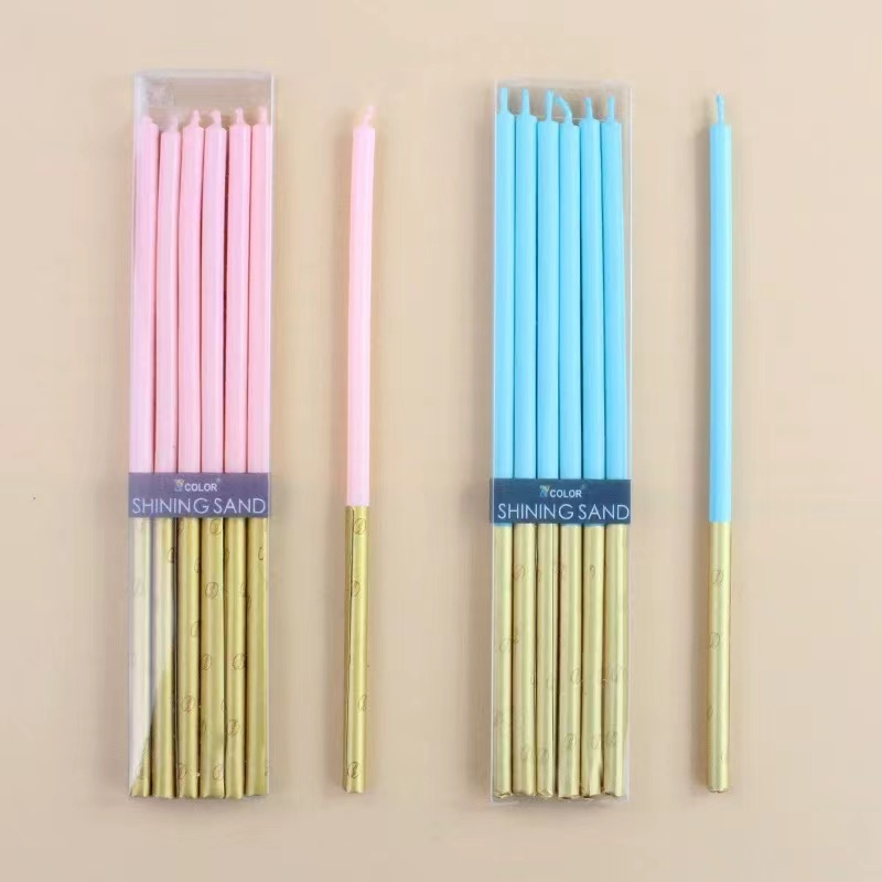 Luxury Candle Supplies Usa - 女の子のための長い誕生日のキャンドル,パーティー用品,休暇の必需品,ゲストギフト,高級キャンドル,ランプ,ケーキデコレーション,6個
