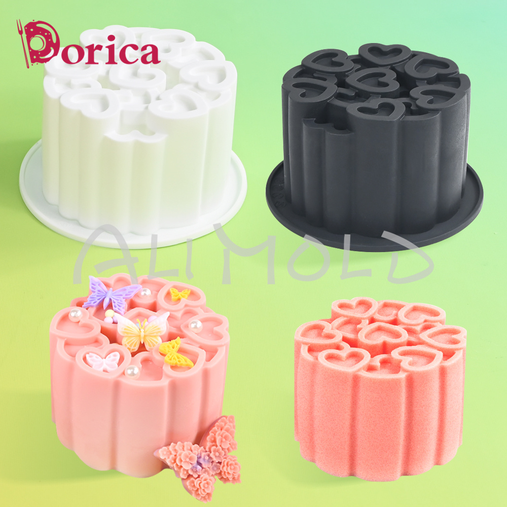 Candle Supplies Eu - ハート型弁当ケーキ型プリンチョコレートムースシリコーン型ケーキデコレーションベーキング用品キャンドル石膏製造型