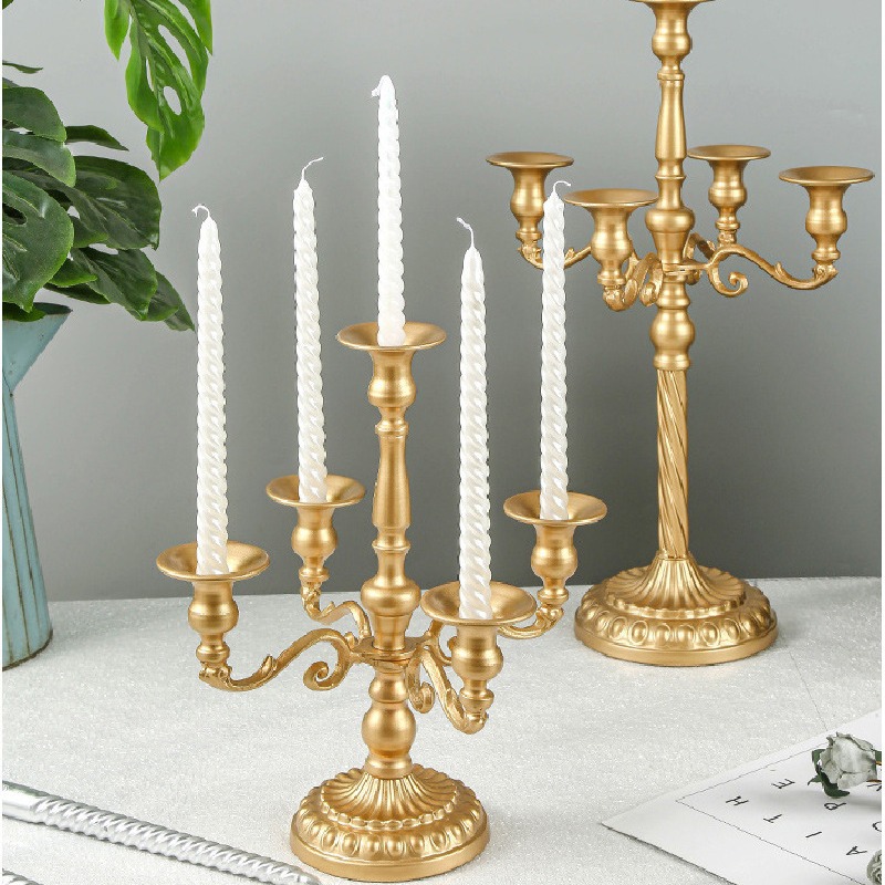 Luxury Candle Supplies Usa - ヴィンテージキャンドルホルダー結婚式のテーブル装飾燭台リビングルームエレガントなキャンドルホルダー高級燭台パーティー用品