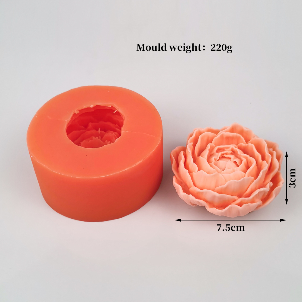牡丹の花キャンドルモールドマニュアル DIY フラワーソープ - Candle Supplies Eu のレビューと価格