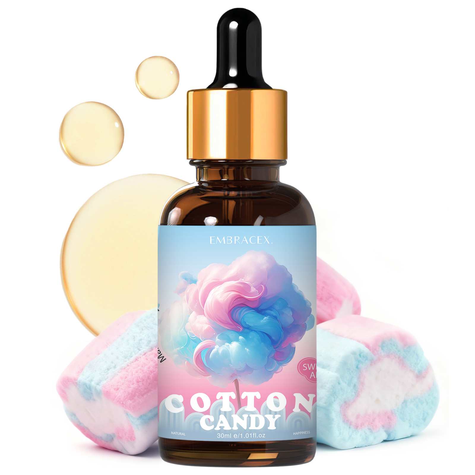 30ml コットンキャンディー エッセンシャルオイル 車用品 - Candle Making Supplies Fragrance Oils のレビューと価格