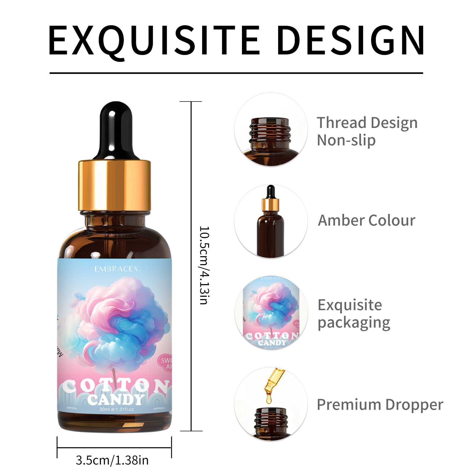 30ml コットンキャンディー エッセンシャルオイル 車用品 - Candle Making Supplies Fragrance Oils のレビューと価格