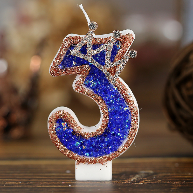 ブルー誕生日番号キャンドルケーキデコレーション用ハロウィン奉 - Luxury Candle Supplies Usa のレビューと価格