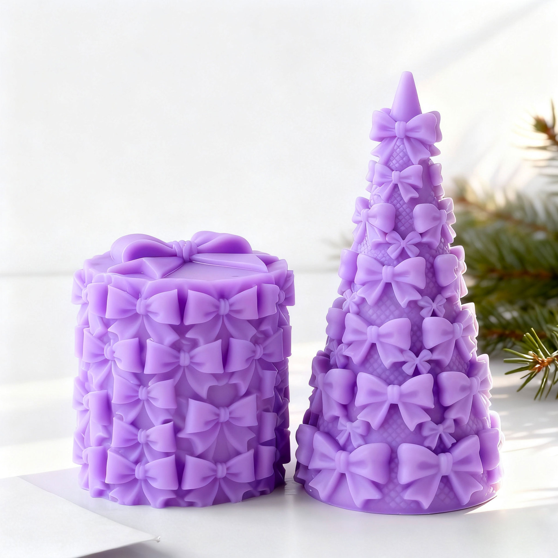 3D 蝶ネクタイ クリスマスツリー ギフトボックス シリコー - Candle Supplies Shop のレビューと価格