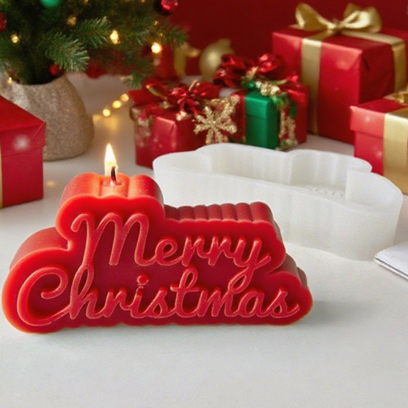 1 ピース、クリスマスアルファベットシリコンモールドフレグラ - Candle Fragrance Supplies のレビューと価格