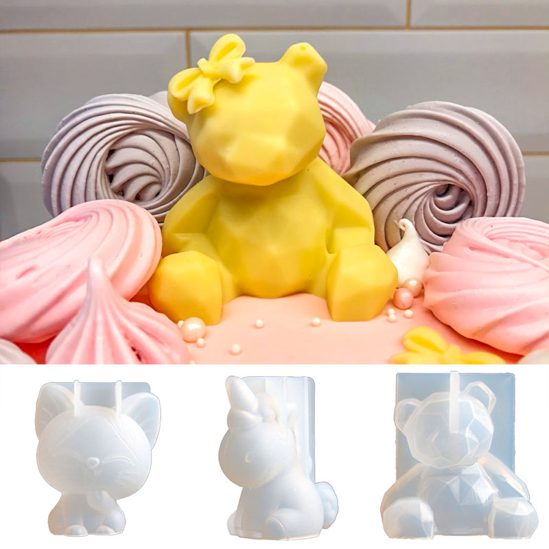 動物の形をした3Dステレオシリコンモールド,石膏石鹸キャンド - Candle Supplies Shop のレビューと価格