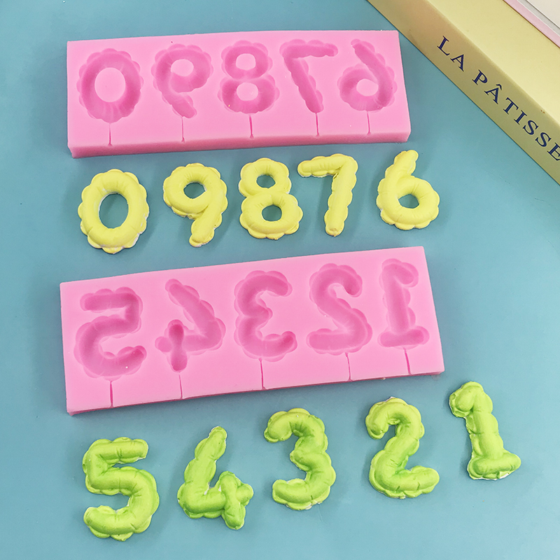 アラビア数字シリコーン型 DIY 手作り石鹸型デザート作りキ - Candle Supplies Eu のレビューと価格