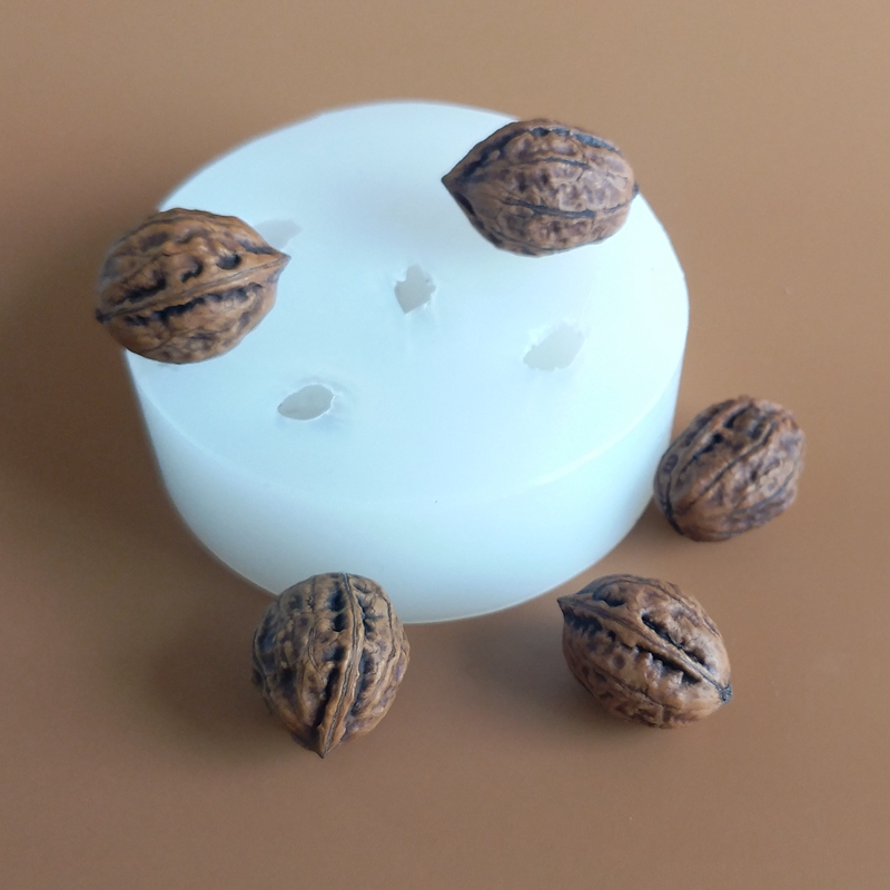 3d 小さなクルミシリコーン金型チョコレートフォンダンケーキ - Candle Supplies Eu のレビューと価格