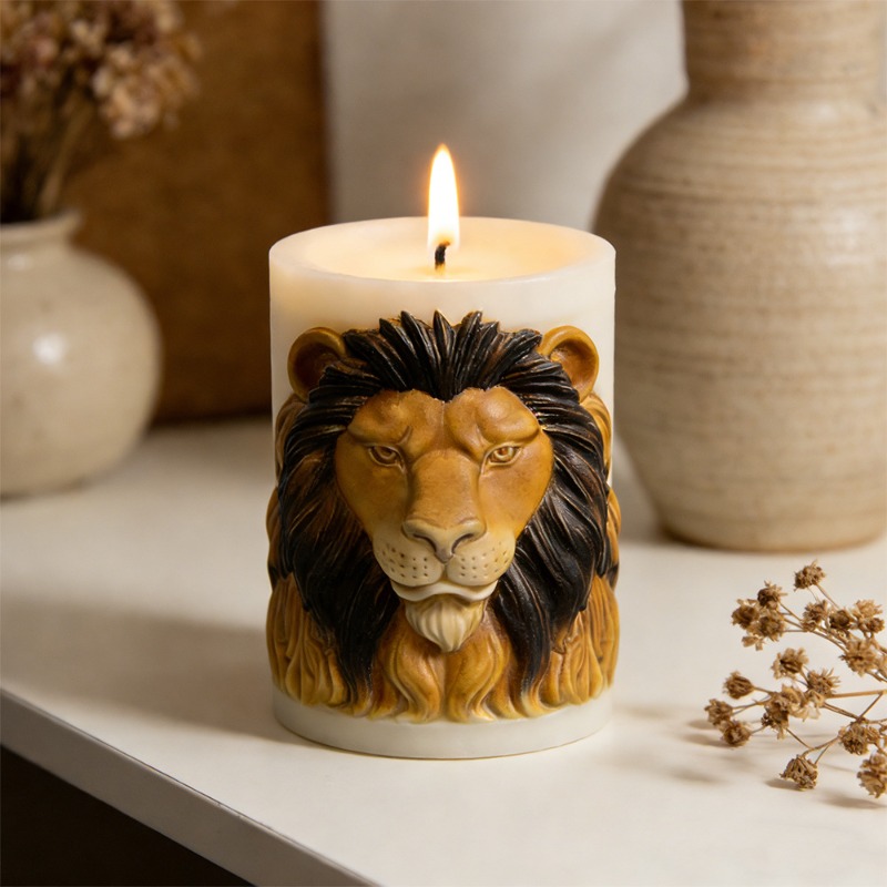 動物ライオンキャンドルモールドシリコンキャンドルモールド高級 - Luxury Candle Supplies Usa のレビューと価格