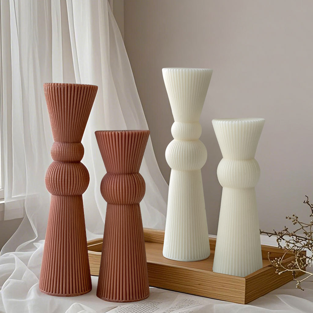 DIY ロングロッドストライプ柱キャンドルモールド手作りシリ - Candle Supplies Shop のレビューと価格