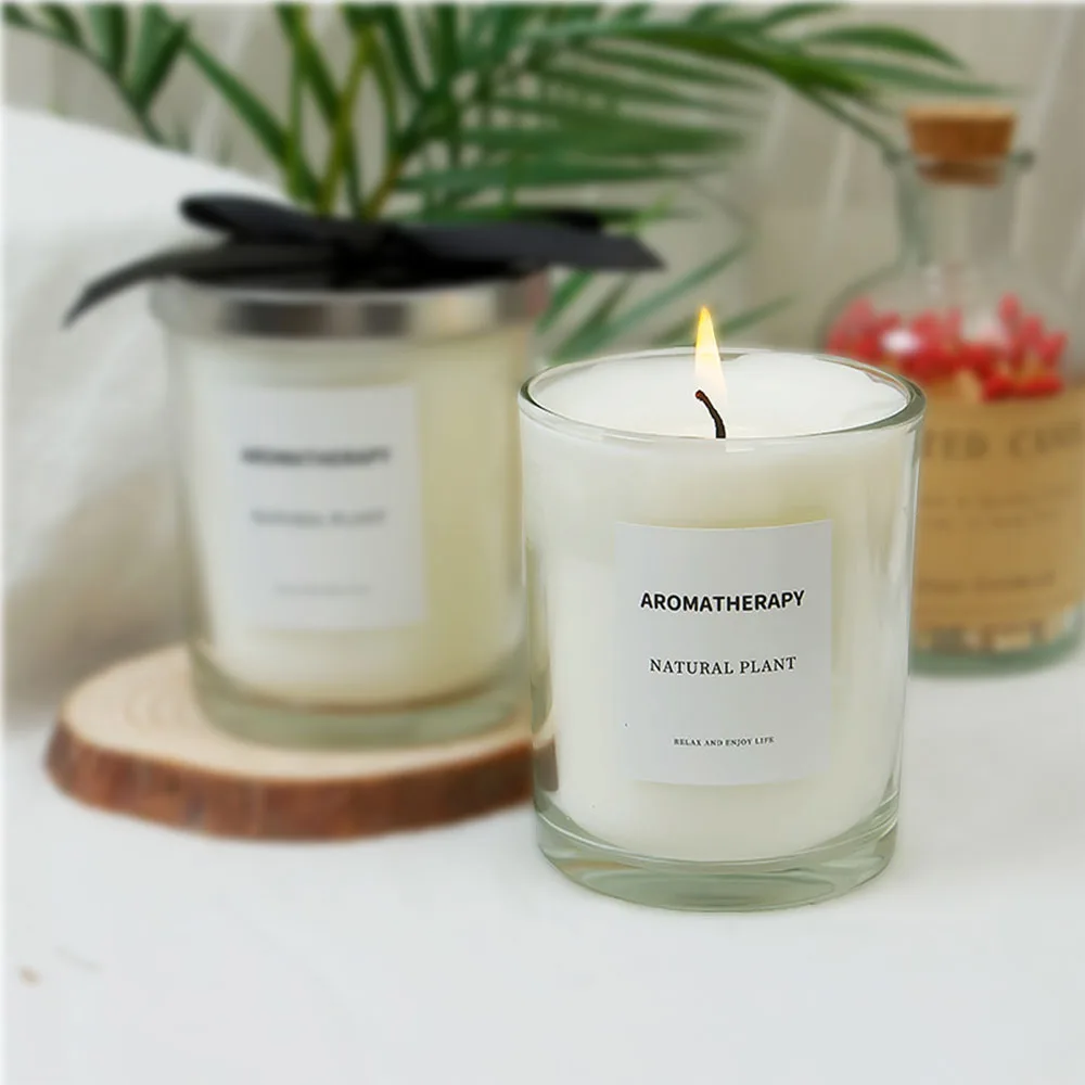 高級ガラスキャンドルジャーブラックホワイトガラスキャンドルホ - Luxury Candle Supplies Usa のレビューと価格